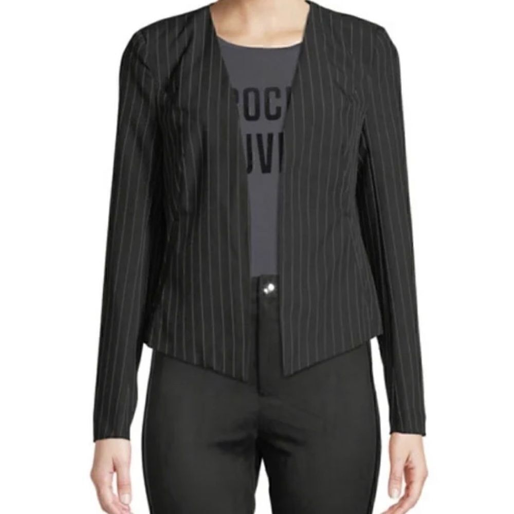 NWOT. Free Generation Pinstripe Open Front Blazer Blazer Size S